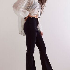 We The Free Black High-Waist Flared Women’s Corduroy